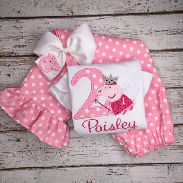 Peppa Pig Applique Embroidery