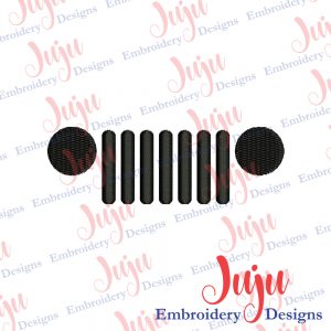 Jeep Grill Embroidery Design