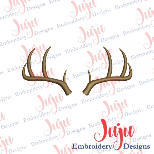 Deer Antlers Embroidery Design